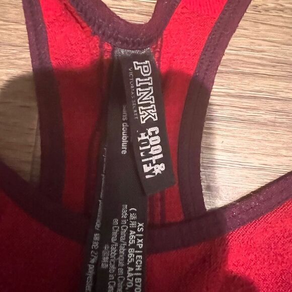 Victorias Secret PINK red unlined seamless sports bra. - Picture 3 of 4